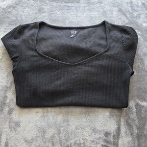 Gap Ribbed Tee Long Sleeve Size Small